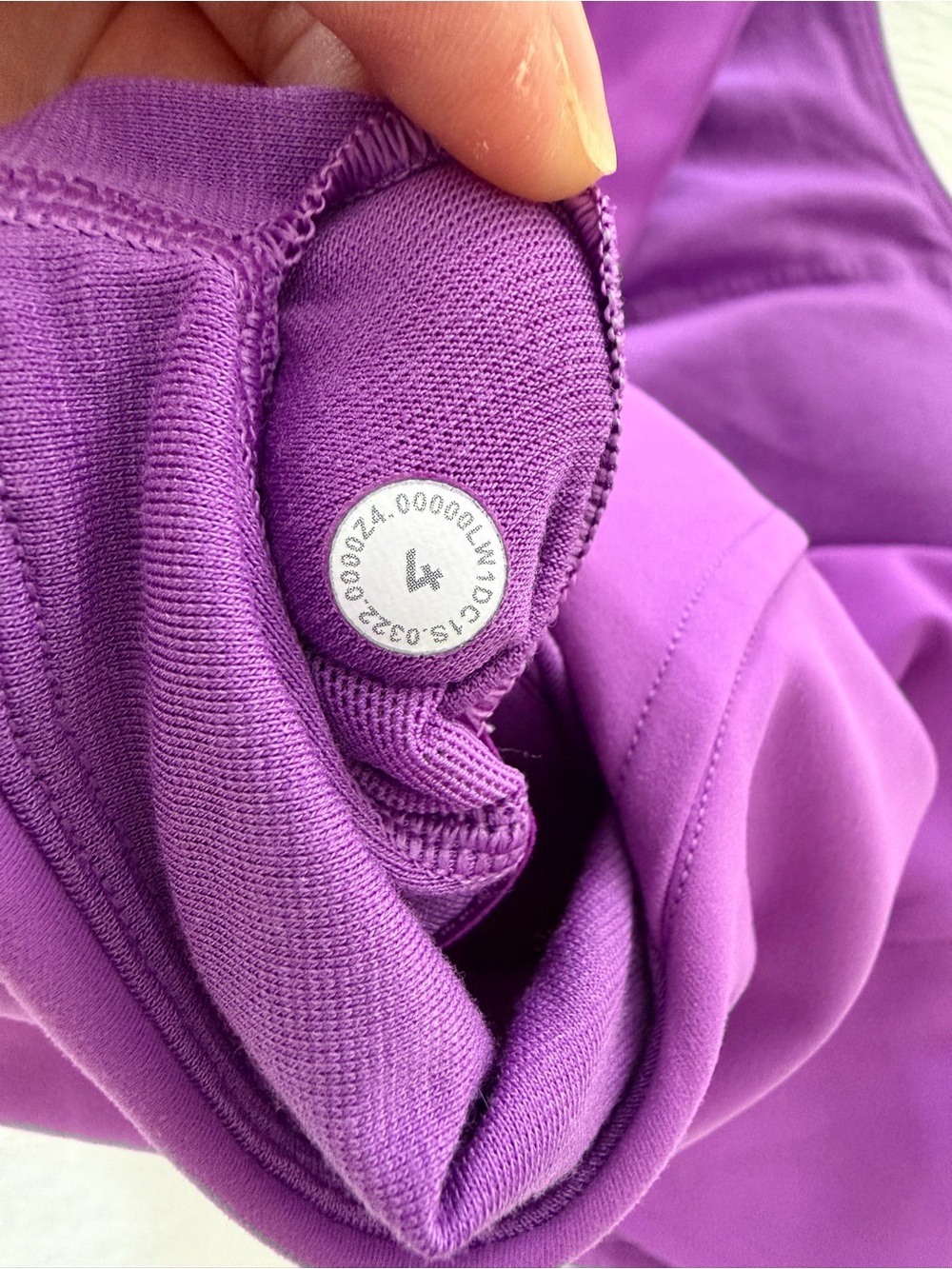 lululemon athletica Vibrant Purple Racerback Crop Sports Bra - Picture 3 of 4